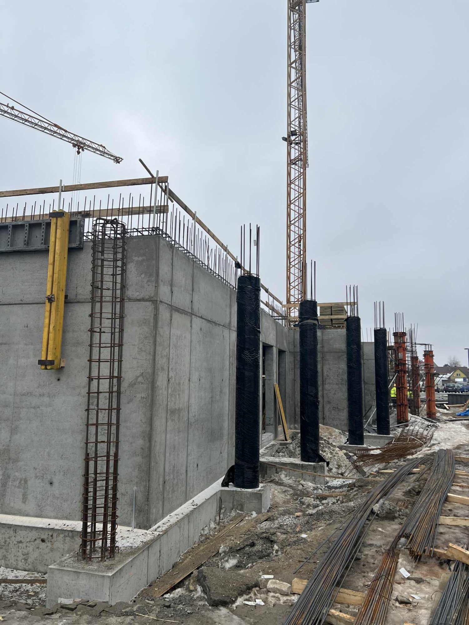 Construction works on site